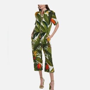 FARM RIO White Cocoa Forest Jumpsuit